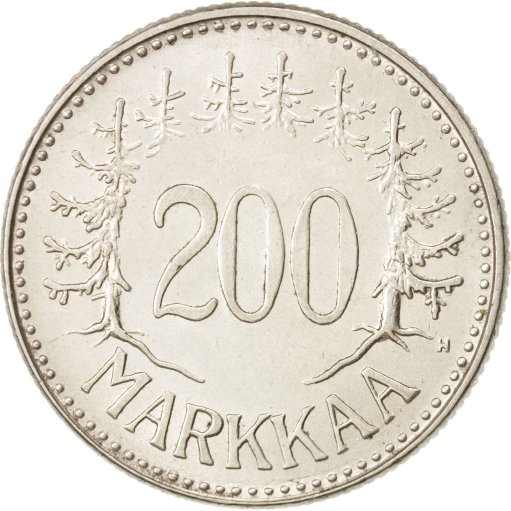 Finnland, 200 Markkaa, 1957, VZ, Silber, KM:42