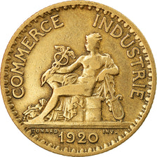 Coin, France, Chambre de commerce, Franc, 1920, Paris, EF(40-45)
