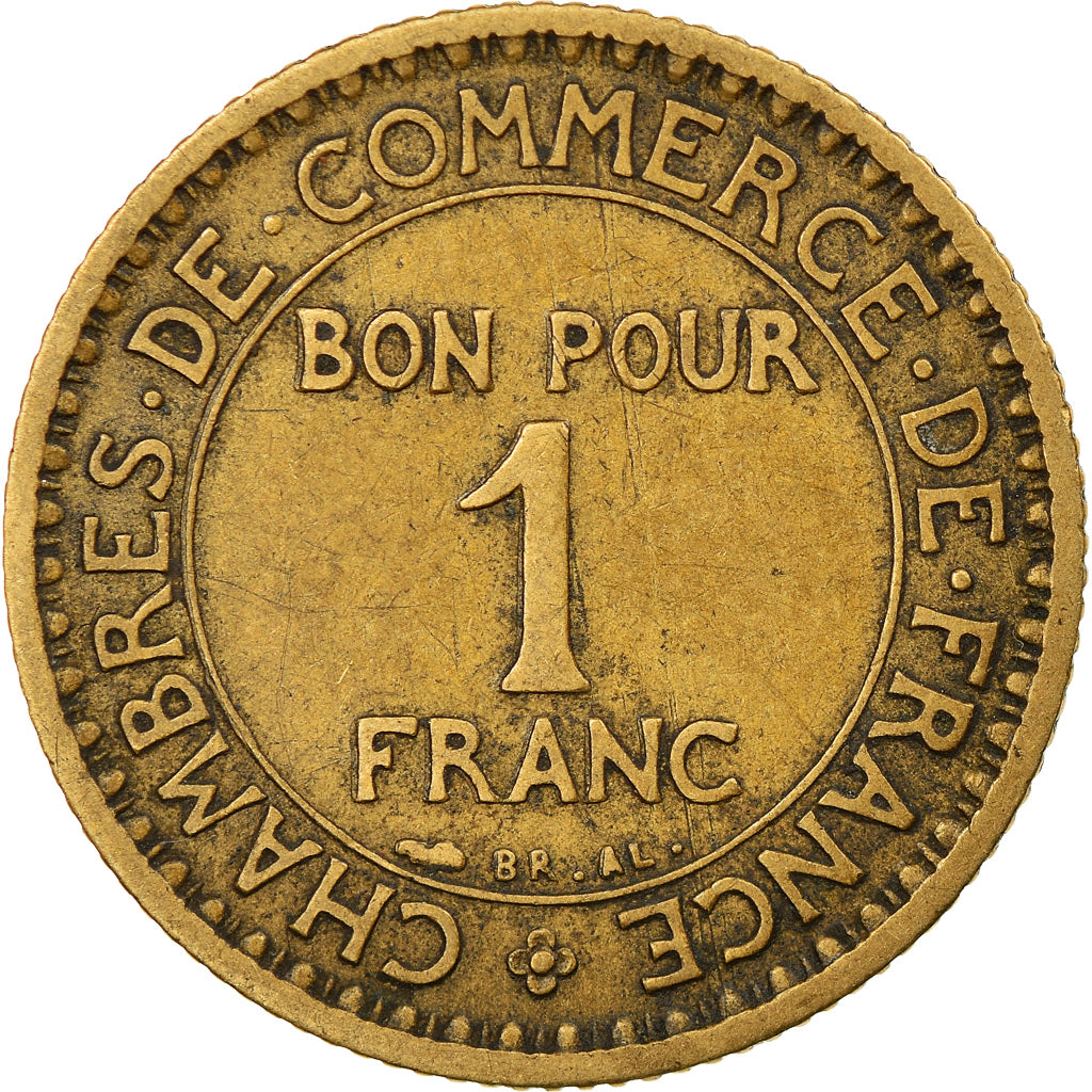 Coin, France, Chambre de commerce, Franc, 1920, Paris, VF(30-35)