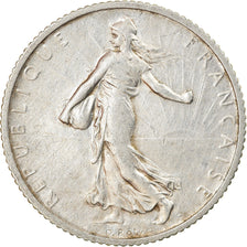 Coin, France, Semeuse, Franc, 1913, Paris, AU(50-53), Silver, KM:844.1