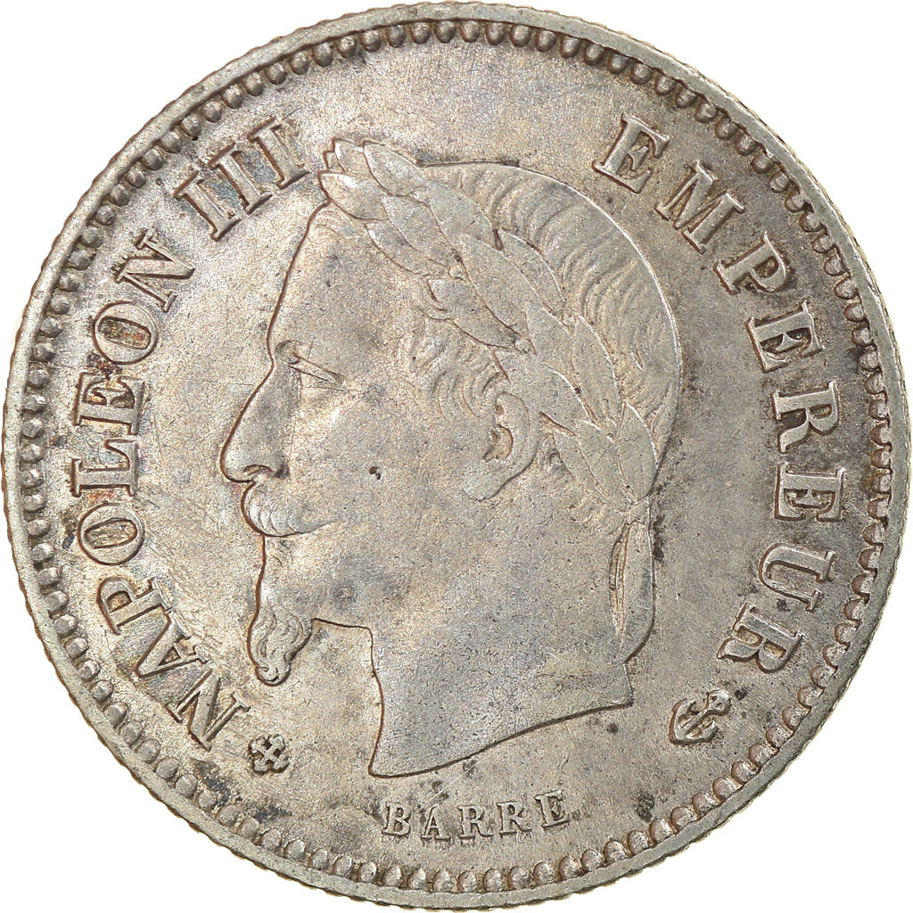Moneta, Francja, Napoleon III, Napoléon III, 20 Centimes, 1867, Strasbourg