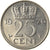 Coin, Netherlands, Juliana, 25 Cents, 1976, AU(50-53), Nickel, KM:183