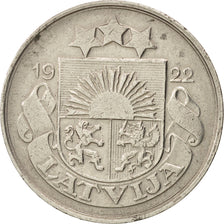 Coin, Latvia, 20 Santimu, 1922, AU(50-53), Nickel, KM:5