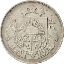Monnaie, Latvia, 20 Santimu, 1922, TTB+, Nickel, KM:5
