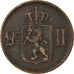 Moneda, Noruega, 5 Öre, 1875, MBC, Bronce, KM:349