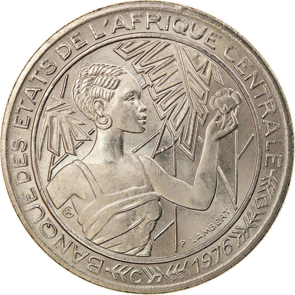 Münze, Zentralafrikanische Staaten, 500 Francs, 1976, Paris, VZ, Nickel, KM:12