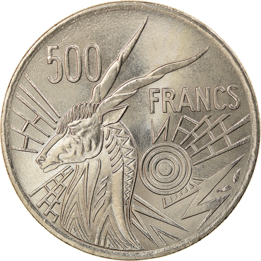 Münze, Zentralafrikanische Staaten, 500 Francs, 1976, Paris, VZ, Nickel, KM:12