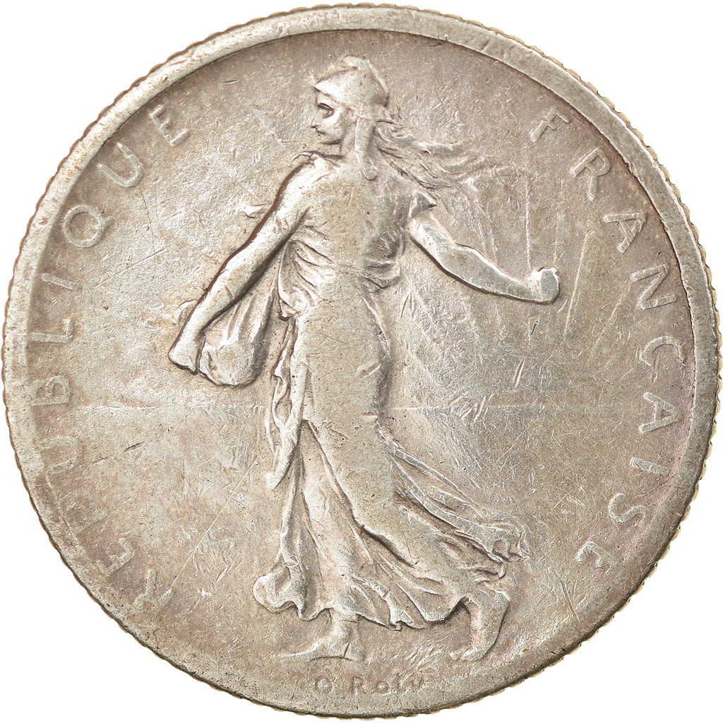 Coin, France, Semeuse, Franc, 1902, Paris, VF(30-35), Silver, KM:844.1