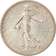 Coin, France, Semeuse, Franc, 1918, Paris, AU(55-58), Silver, KM:844.1