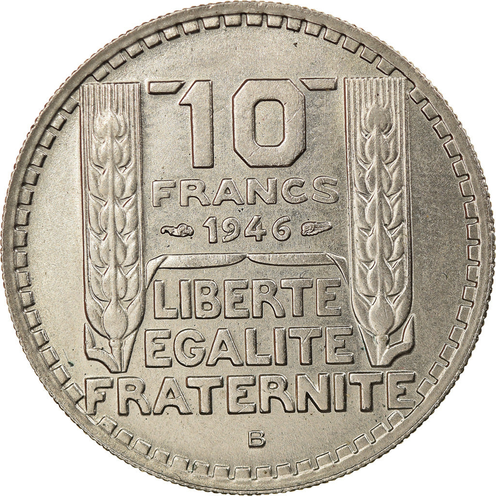 Coin, France, Turin, 10 Francs, 1946, Beaumont - Le Roger, AU(55-58)