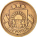 Latvia, 2 Santimi, 1922, SS+, Bronze, KM:2