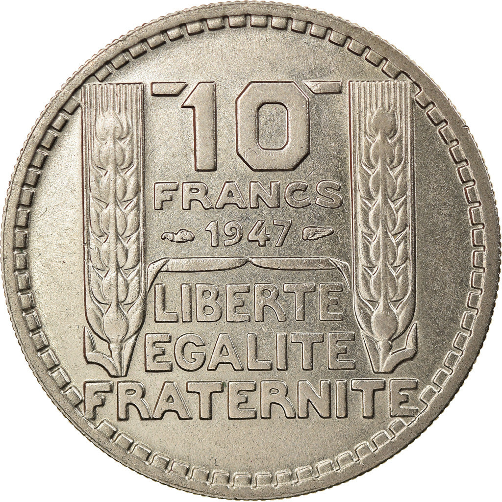 Coin, France, Turin, 10 Francs, 1947, AU(55-58), Copper-nickel, KM:908.1