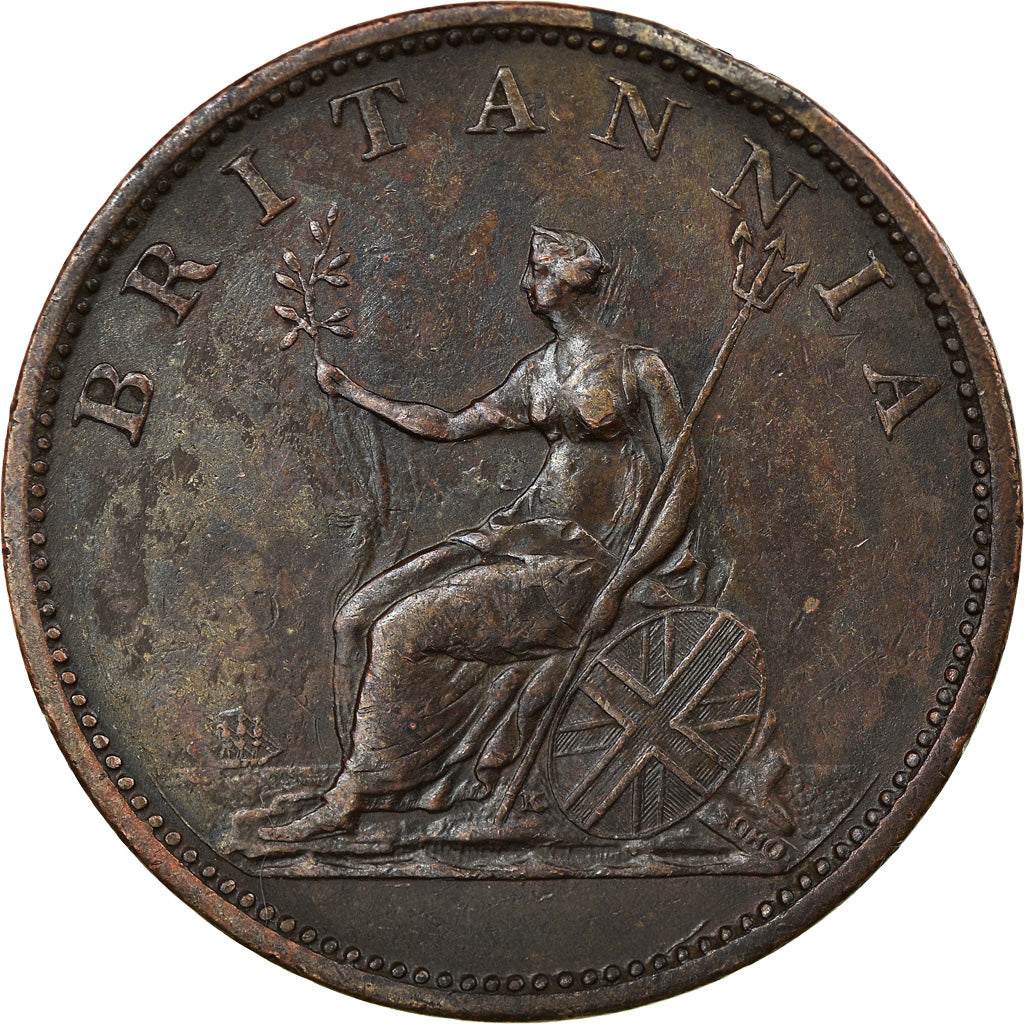 Münze, Großbritannien, George III, 1/2 Penny, 1806, London, SS, Kupfer, KM:662