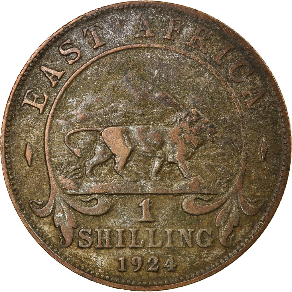 Monnaie, EAST AFRICA, George V, Shilling, 1924, TTB, Argent, KM:21