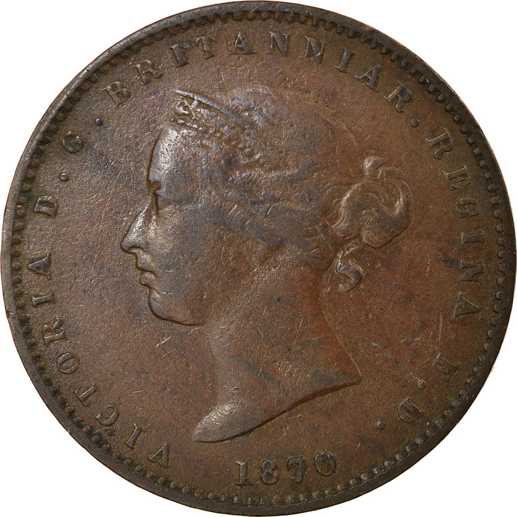 Coin, Jersey, Victoria, 1/26 Shilling, 1870, VF(30-35), Bronze, KM:4