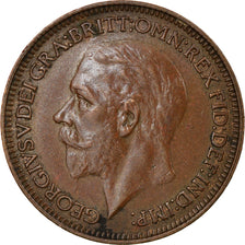 Coin, Great Britain, George V, Farthing, 1933, AU(55-58), Bronze, KM:825