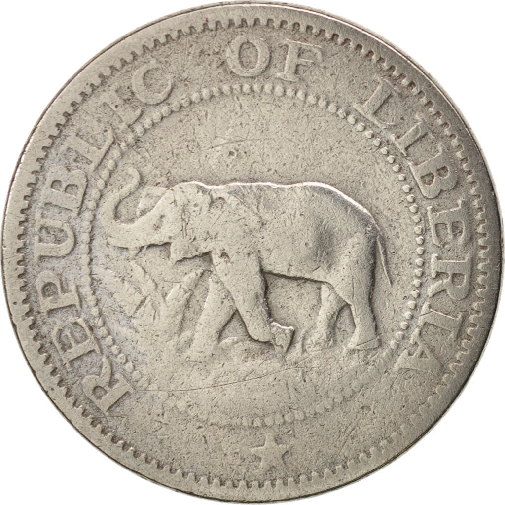 Liberia, 5 Cents, 1960, AU(50-53), Copper-nickel, KM:14
