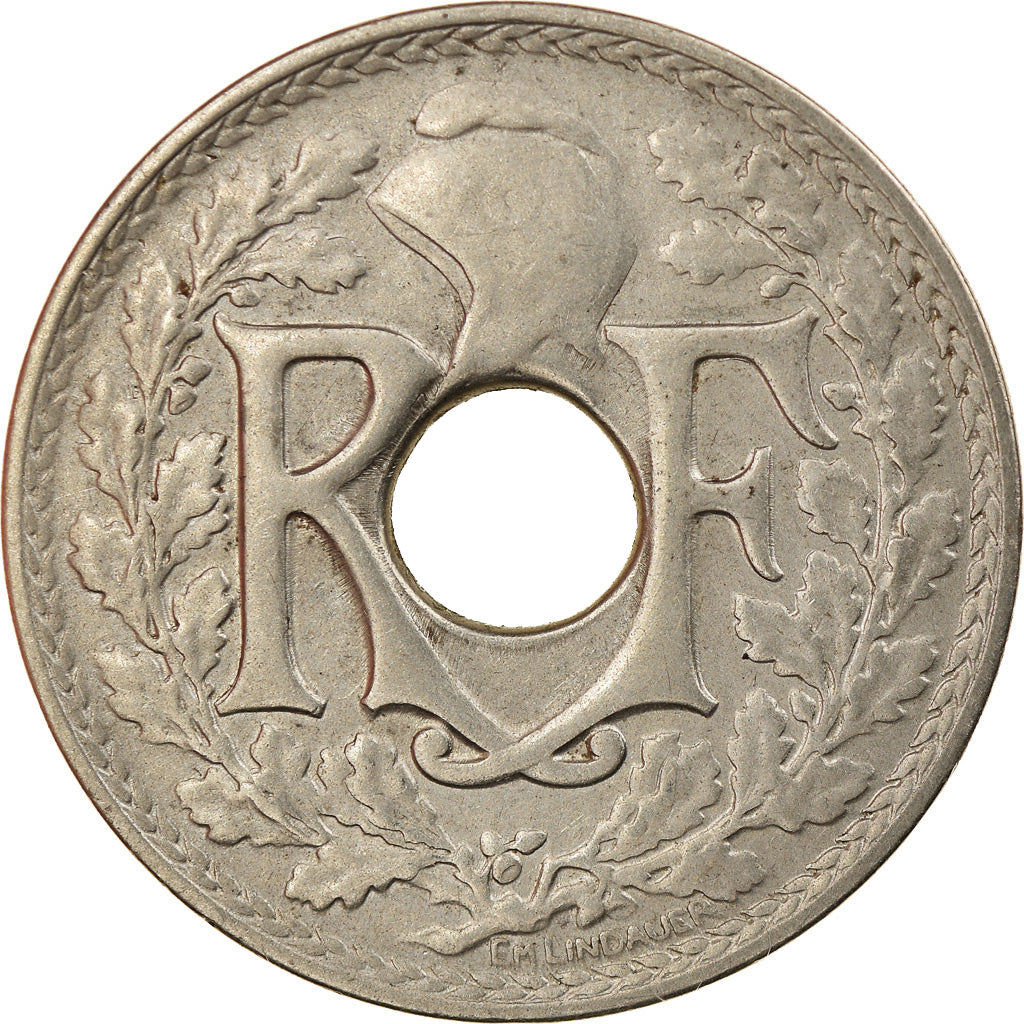 Coin, France, Lindauer, 25 Centimes, 1914, AU(55-58), Nickel, KM:867