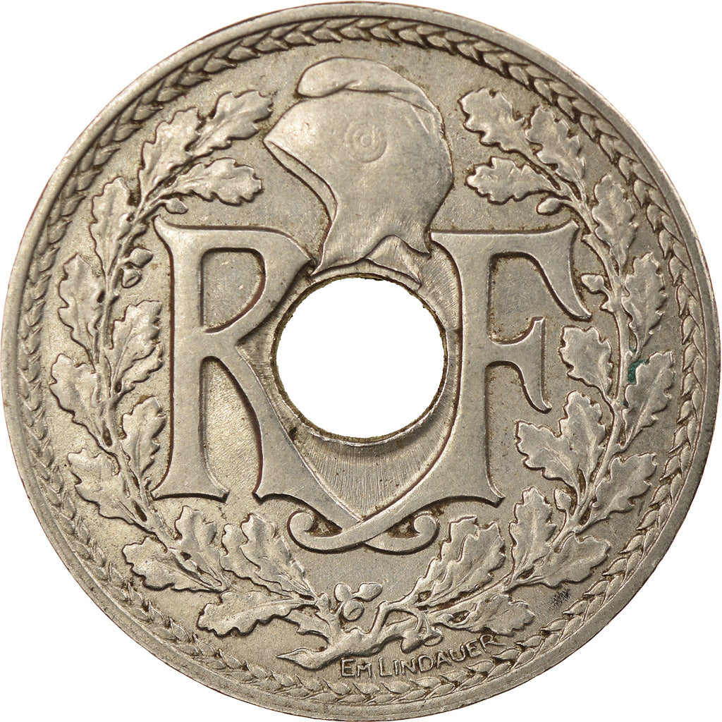 Coin, France, Lindauer, 25 Centimes, 1915, AU(55-58), Nickel, KM:867