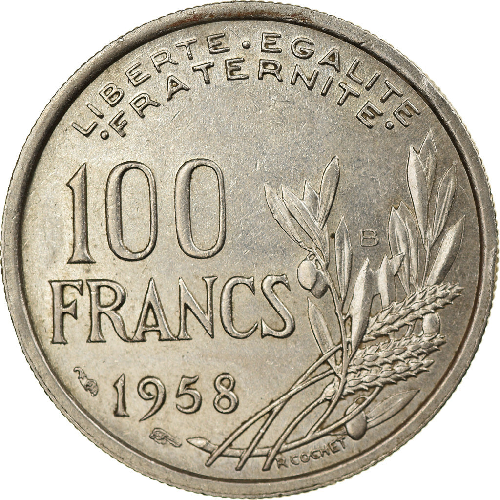 Coin, France, Cochet, 100 Francs, 1958, Beaumont - Le Roger, AU(50-53)