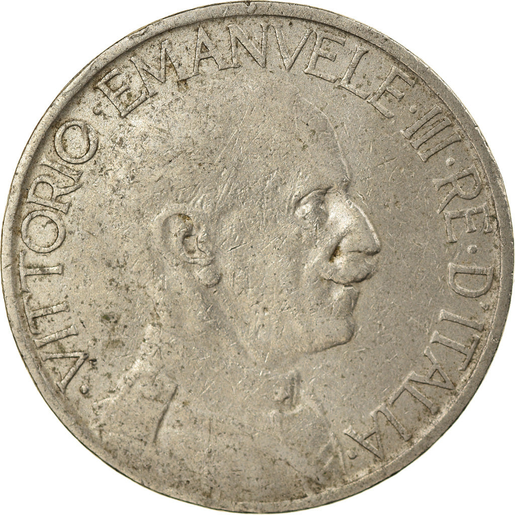 Moeda, Itália, Vittorio Emanuele III, 2 Lire, 1923, Rome, VF(20-25), Níquel