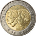 Belgium, 2 Euro, Schengen Agreement, 2005, Brussels, EF(40-45), Bi-Metallic