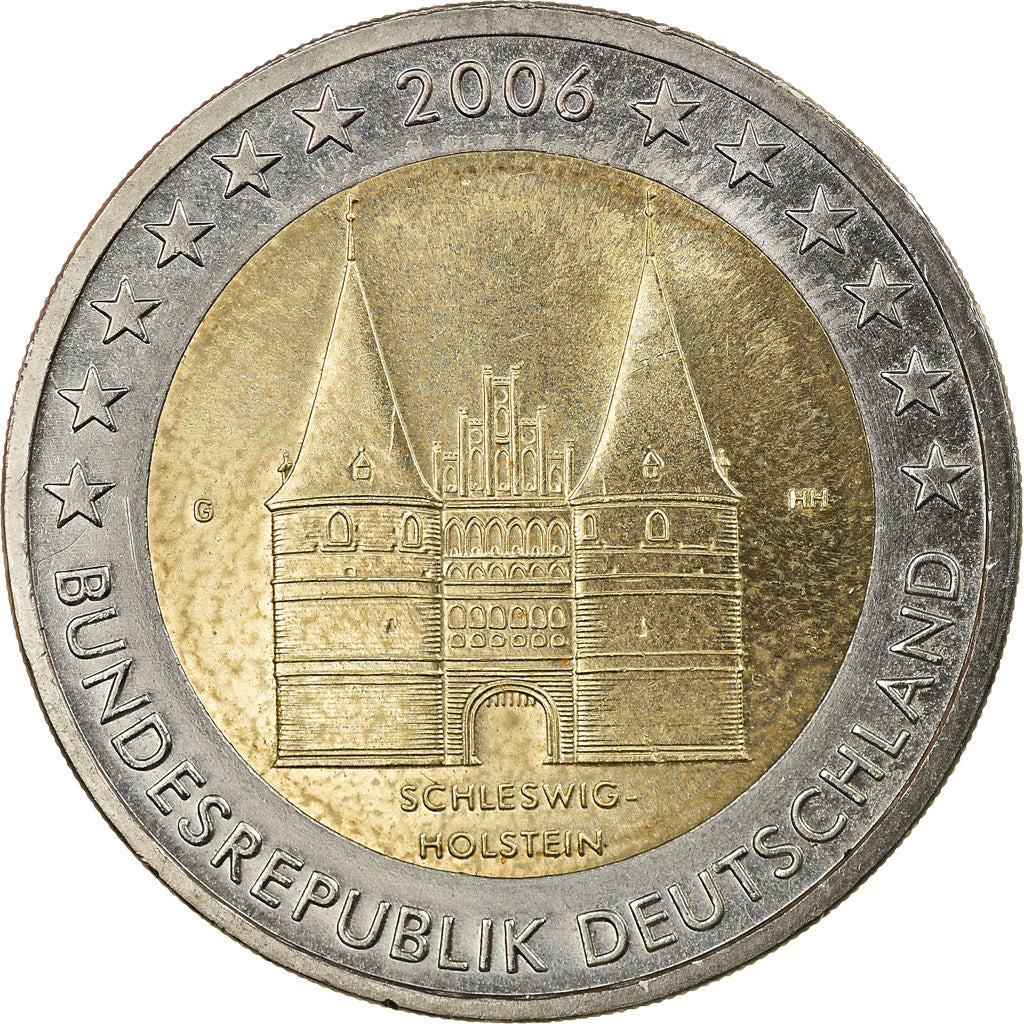 GERMANY - FEDERAL REPUBLIC, 2 Euro, Schleswig-Holstein, 2006, Karlsruhe