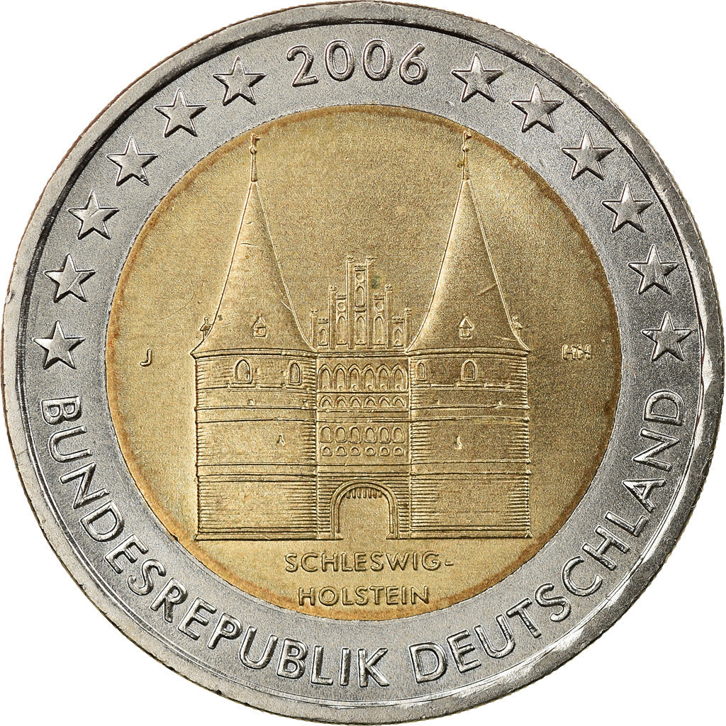 Bundesrepublik Deutschland, 2 Euro, Schleswig-Holstein, 2006, Hambourg, SS+