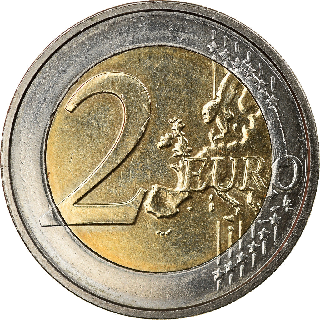 België, 2 Euro, Traité de Rome 50 ans, 2007, Brussels, ZF+, Bi-Metallic