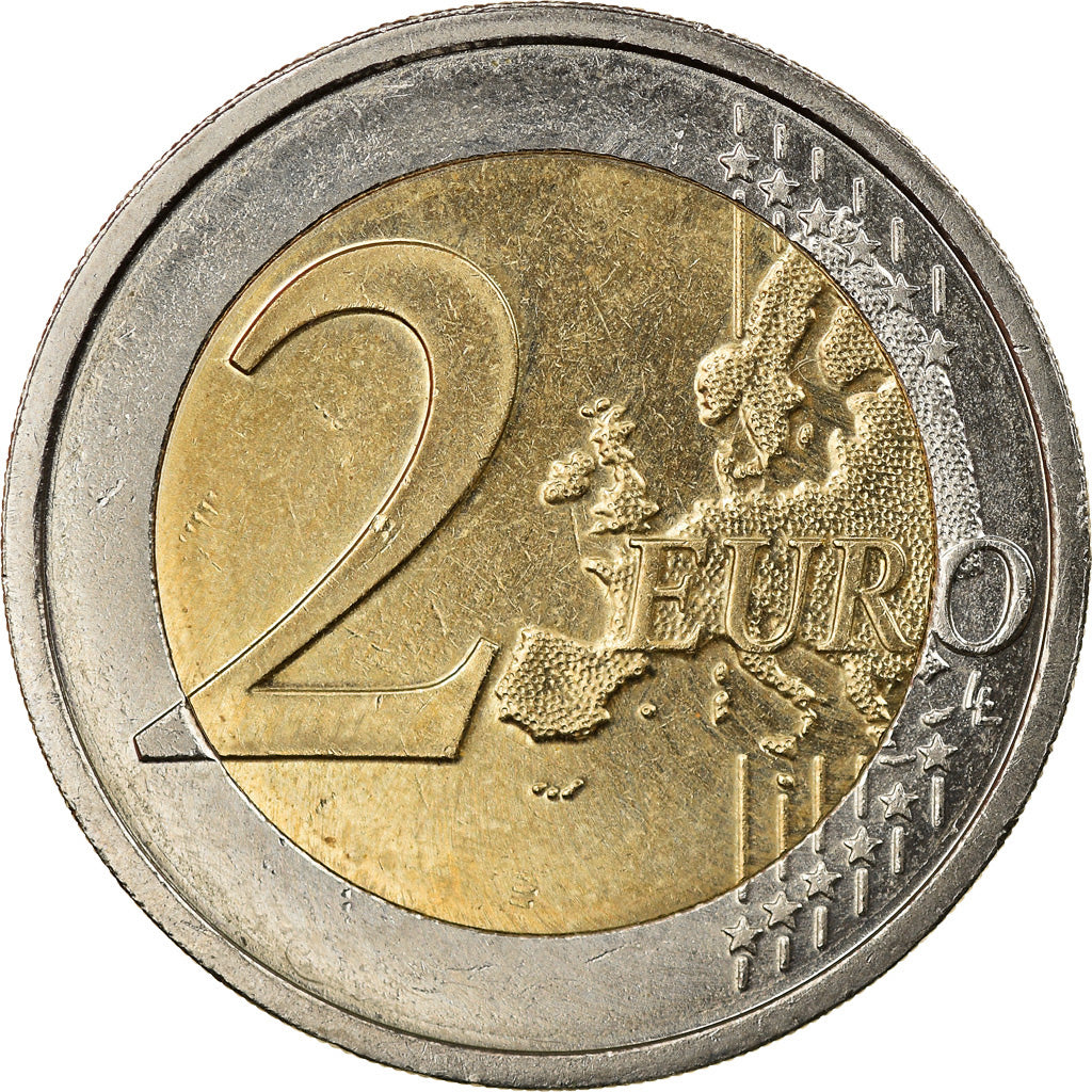 REPUBBLICA D’IRLANDA, 2 Euro, Traité de Rome 50 ans, 2007, BB+, Bi-metallico
