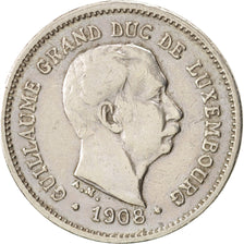 Luxembourg, William IV, 5 Centimes, 1908, AU(50-53), Copper-nickel, KM:26