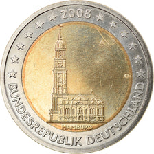 GERMANY - FEDERAL REPUBLIC, 2 Euro, 2008, Berlin, AU(55-58), Bi-Metallic, KM:261