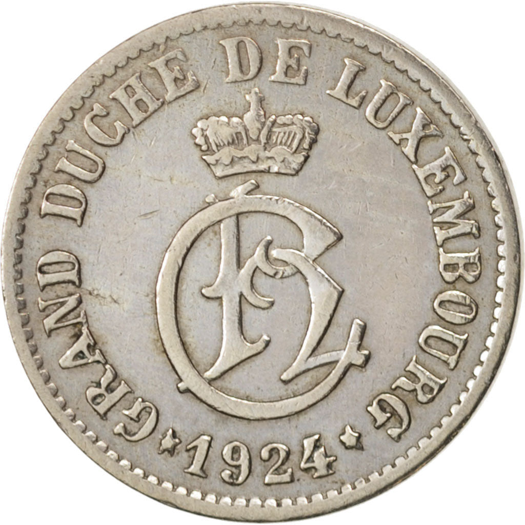 Luxembourg, Charlotte, 5 Centimes, 1924, AU(50-53), Copper-nickel, KM:33