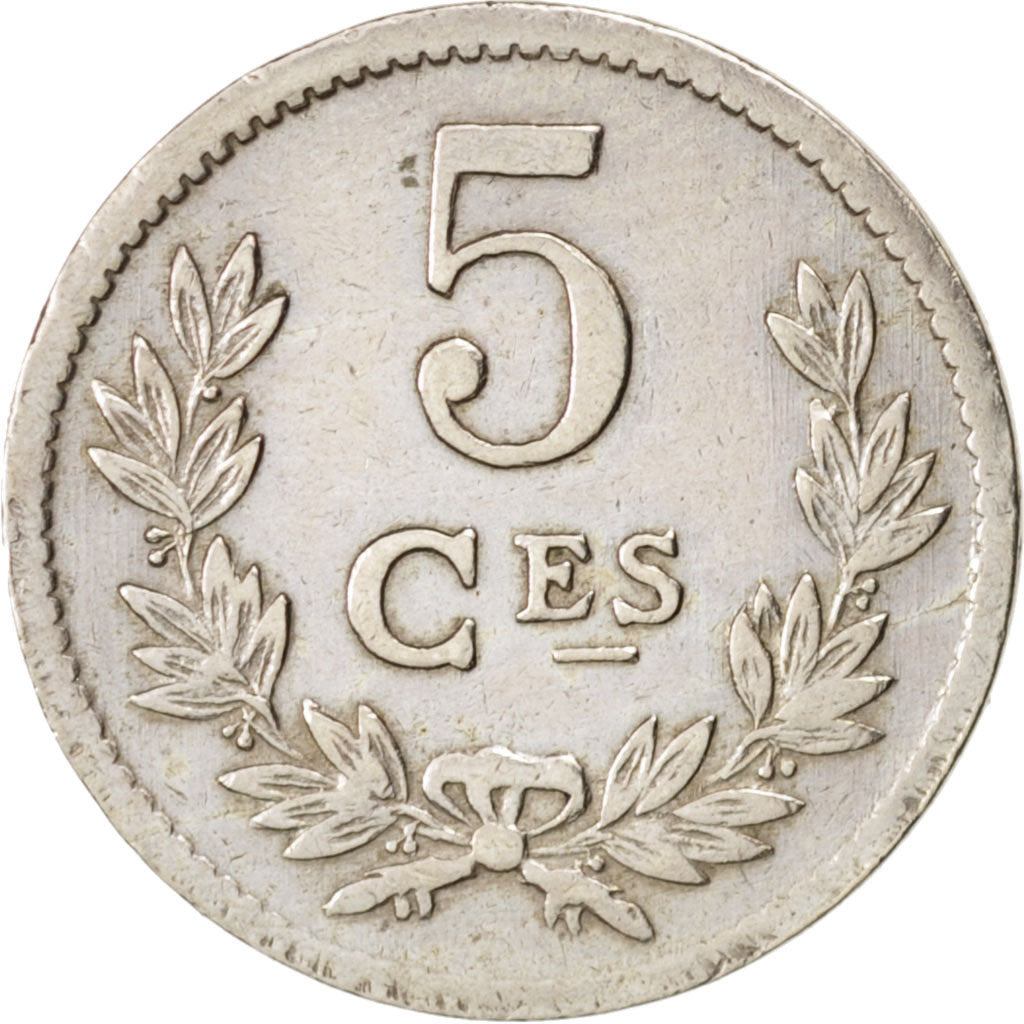 Luxembourg, Charlotte, 5 Centimes, 1924, AU(50-53), Copper-nickel, KM:33
