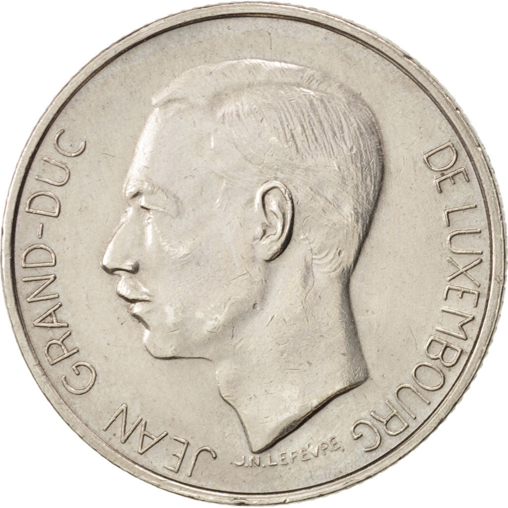 Coin, Luxembourg, Jean, 5 Francs, 1971, AU(50-53), Copper-nickel, KM:56
