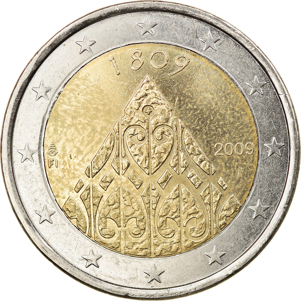Finlandia, 2 Euro, Autonomy, 2009, Vantaa, SC, Bimetálico, KM:149