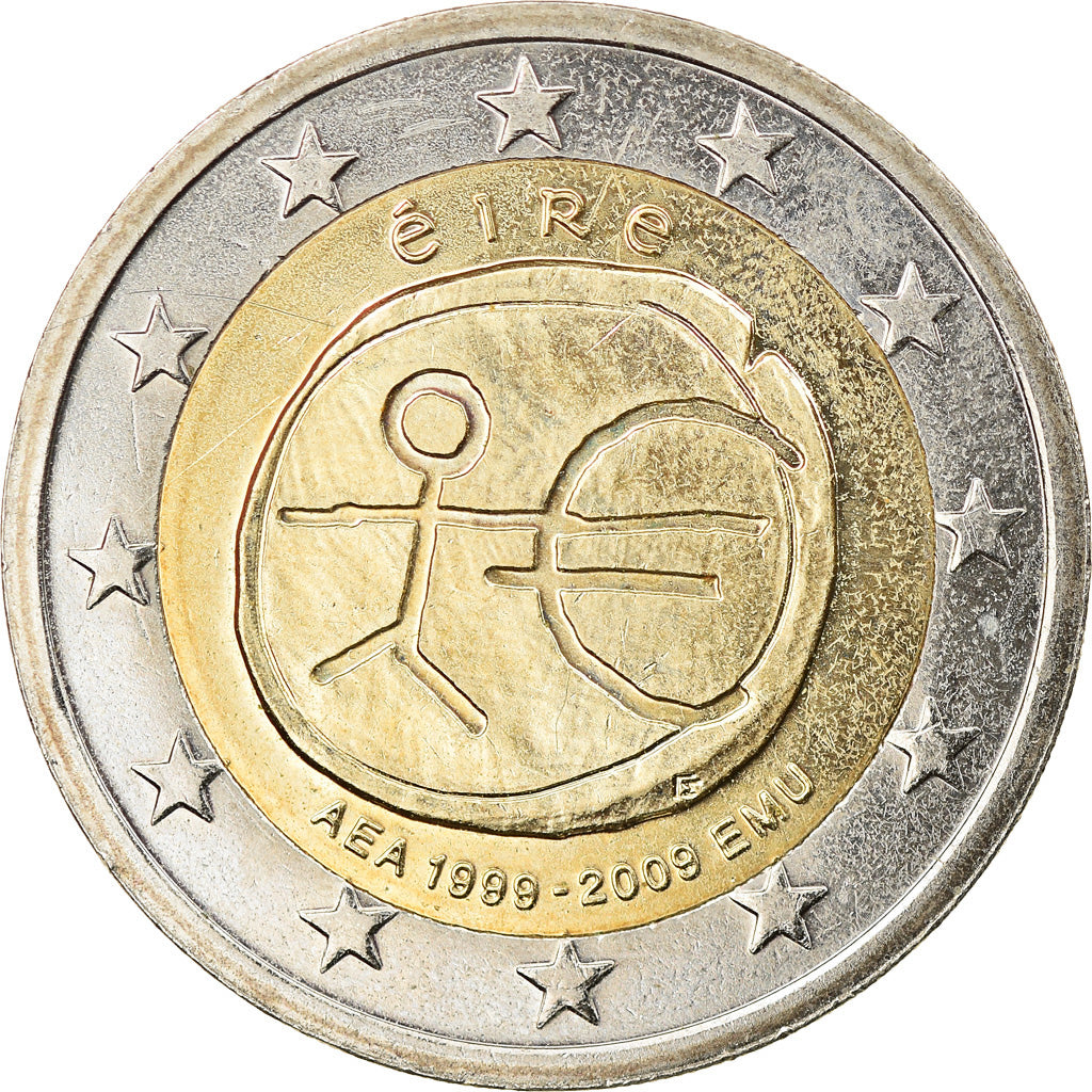 REPUBBLICA D’IRLANDA, 2 Euro, 10 ans de l'Euro, 2009, Sandyford, SPL