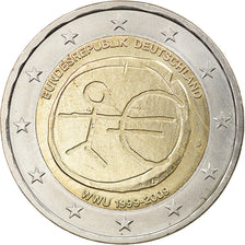 GERMANY - FEDERAL REPUBLIC, 2 Euro, EMU, 2009, Hambourg, AU(50-53), Bi-Metallic