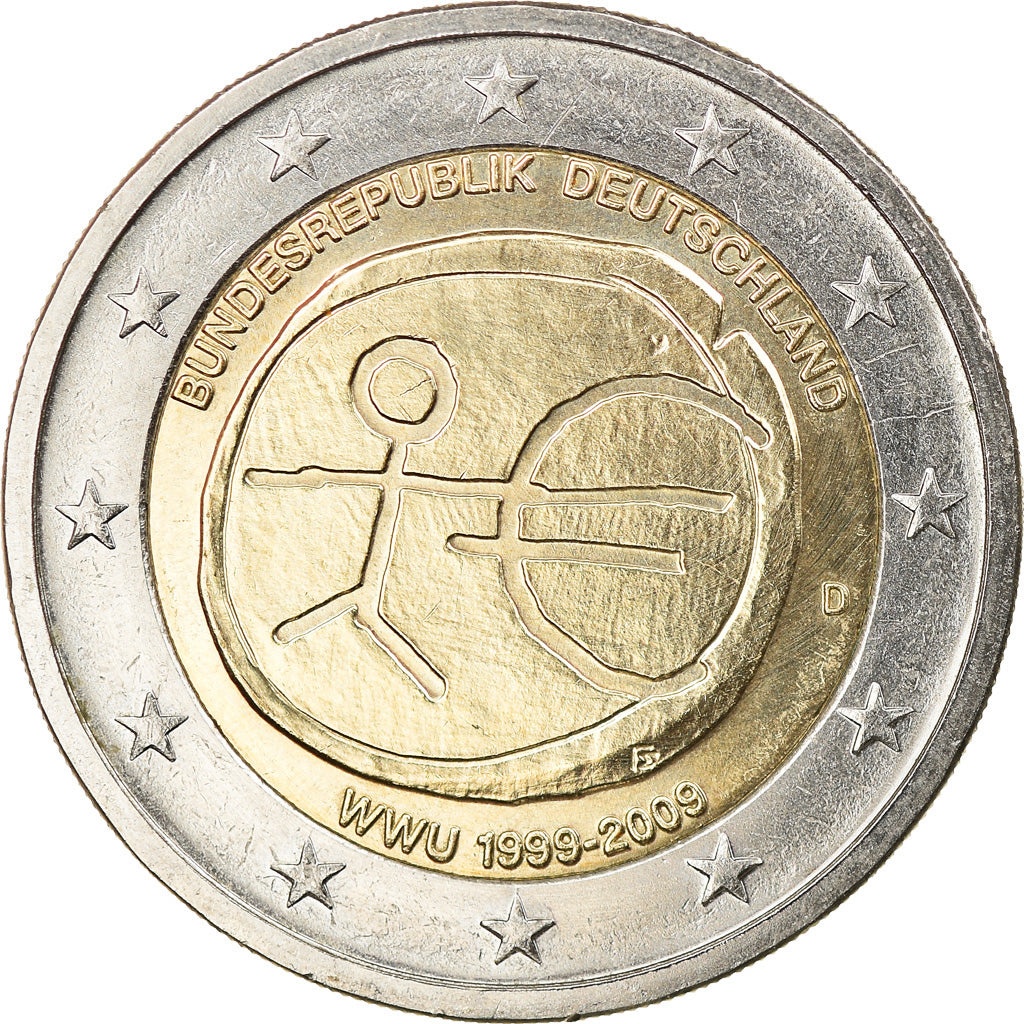 Bundesrepublik Deutschland, 2 Euro, 2009, Munich, VZ, Bi-Metallic, KM:277