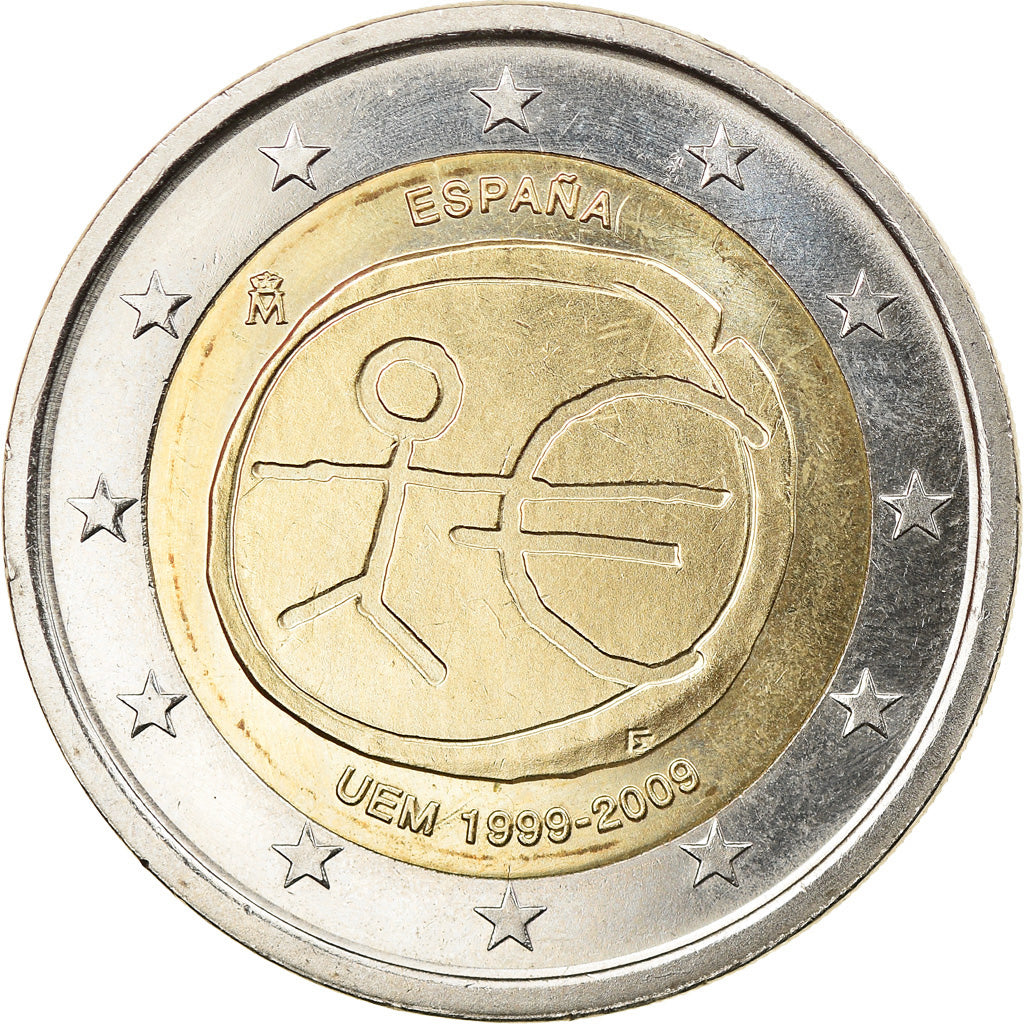 Spagna, 2 Euro, EMU, 2009, Madrid, SPL, Bi-metallico, KM:1142.1