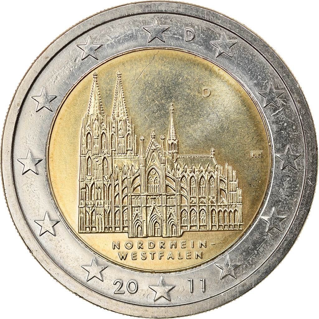 Bundesrepublik Deutschland, 2 Euro, 2011, Munich, SS+, Bi-Metallic, KM:293