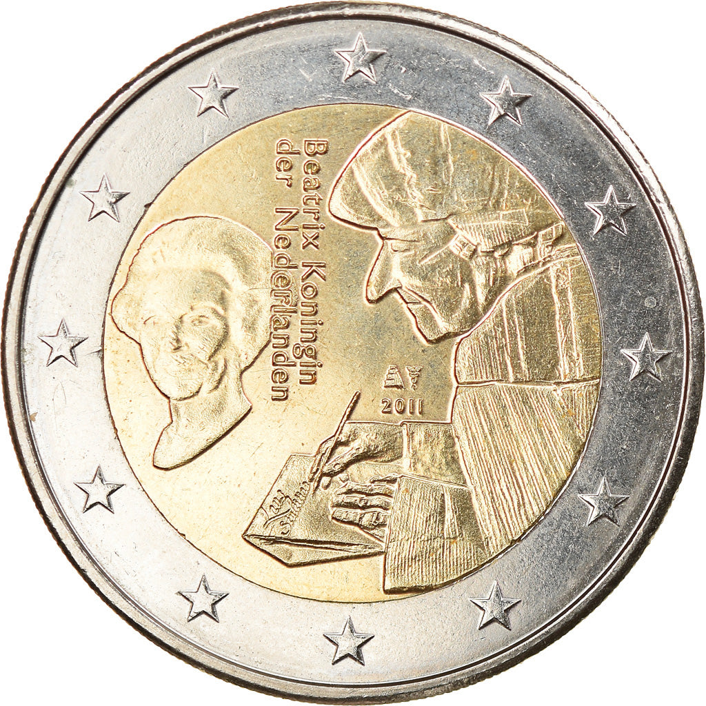 Netherlands, 2 Euro, 2011, Brussels, AU(55-58), Bi-Metallic, KM:298