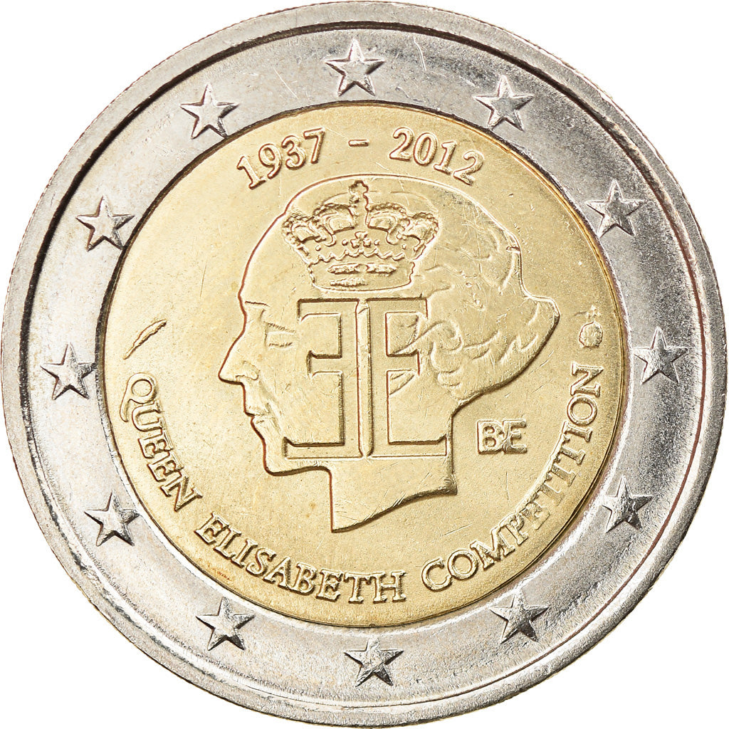 Belgium, 2 Euro, Queen Elisabeth, 2012, Brussels, MS(63), Bi-Metallic, KM:317
