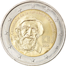 France, 2 Euro, Abbé Pierre, 2012, Paris, MS(63), Bi-Metallic, KM:1894