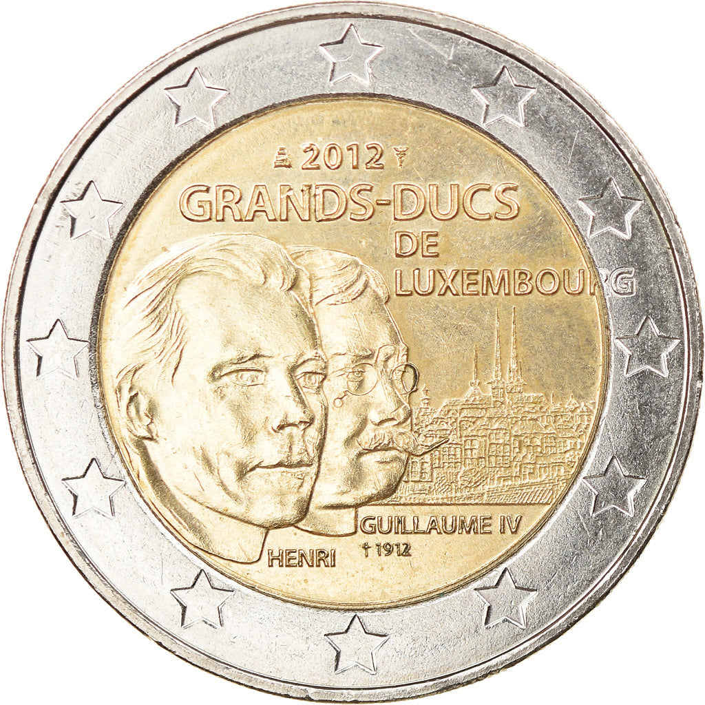 Luxembourg, 2 Euro, 2012, Utrecht, AU(50-53), Bi-Metallic, KM:121