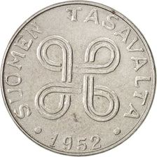 Finland, Markka, 1952, AU(50-53), Iron, KM:36
