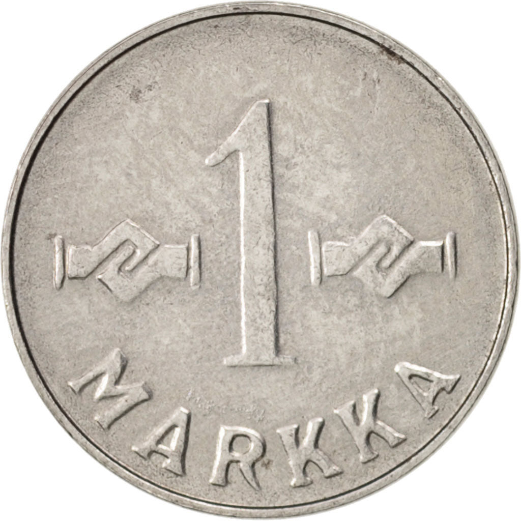 Finland, Markka, 1952, AU(50-53), Iron, KM:36