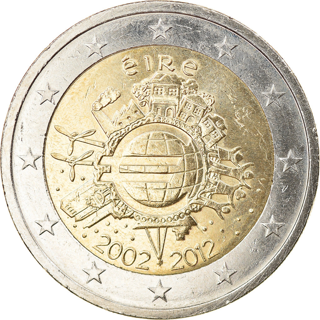 IRELAND REPUBLIC, 2 Euro, 2012, Sandyford, TTB+, Bi-Metallic, KM:71