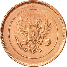 Finland, Nicholas II, 5 Pennia, 1917, AU(50-53), Copper, KM:17