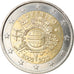 Slovaquie, 2 Euro, 10 ans de l'Euro, 2012, Kremnica, SPL, Bi-Metallic, KM:120